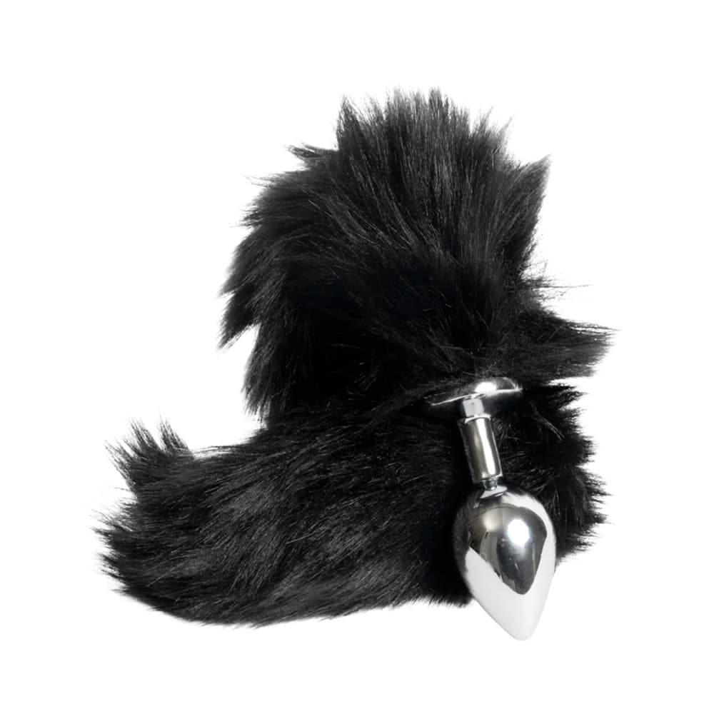 Anal Plug Tail con Coda Peluche in Pelliccia Sintetica Morbida Realistica Sexy - 3