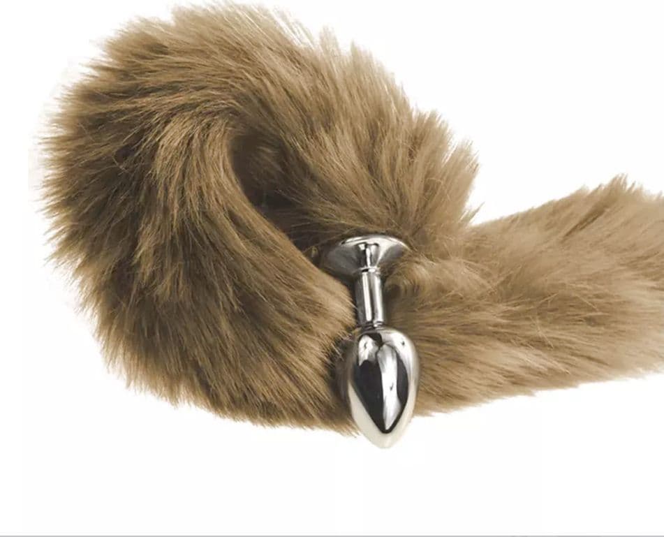 Anal Plug Tail con Coda Peluche in Pelliccia Sintetica Morbida Realistica Sexy - 21