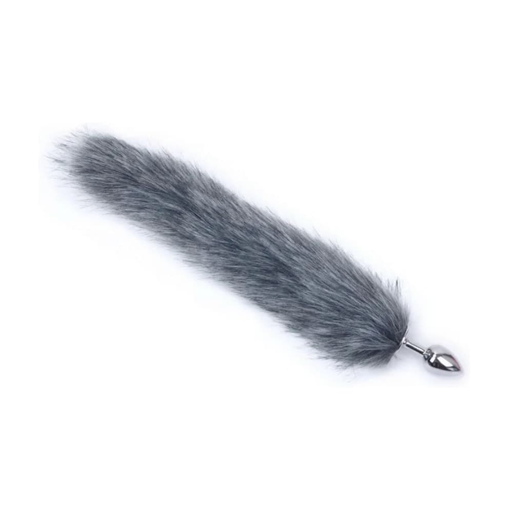 Anal Plug Tail con Coda Peluche in Pelliccia Sintetica Morbida Realistica Sexy - 24