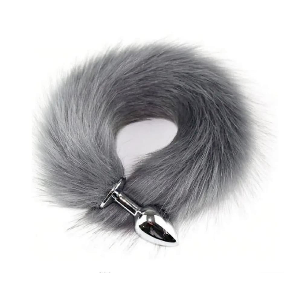 Anal Plug Tail con Coda Peluche in Pelliccia Sintetica Morbida Realistica Sexy - 27