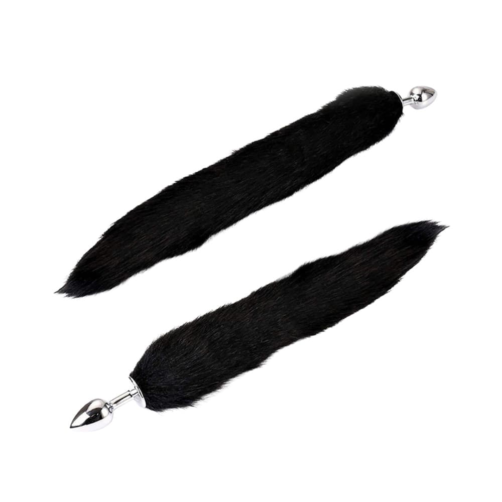 Anal Plug Tail con Coda Peluche in Pelliccia Sintetica Morbida Realistica Sexy - 6