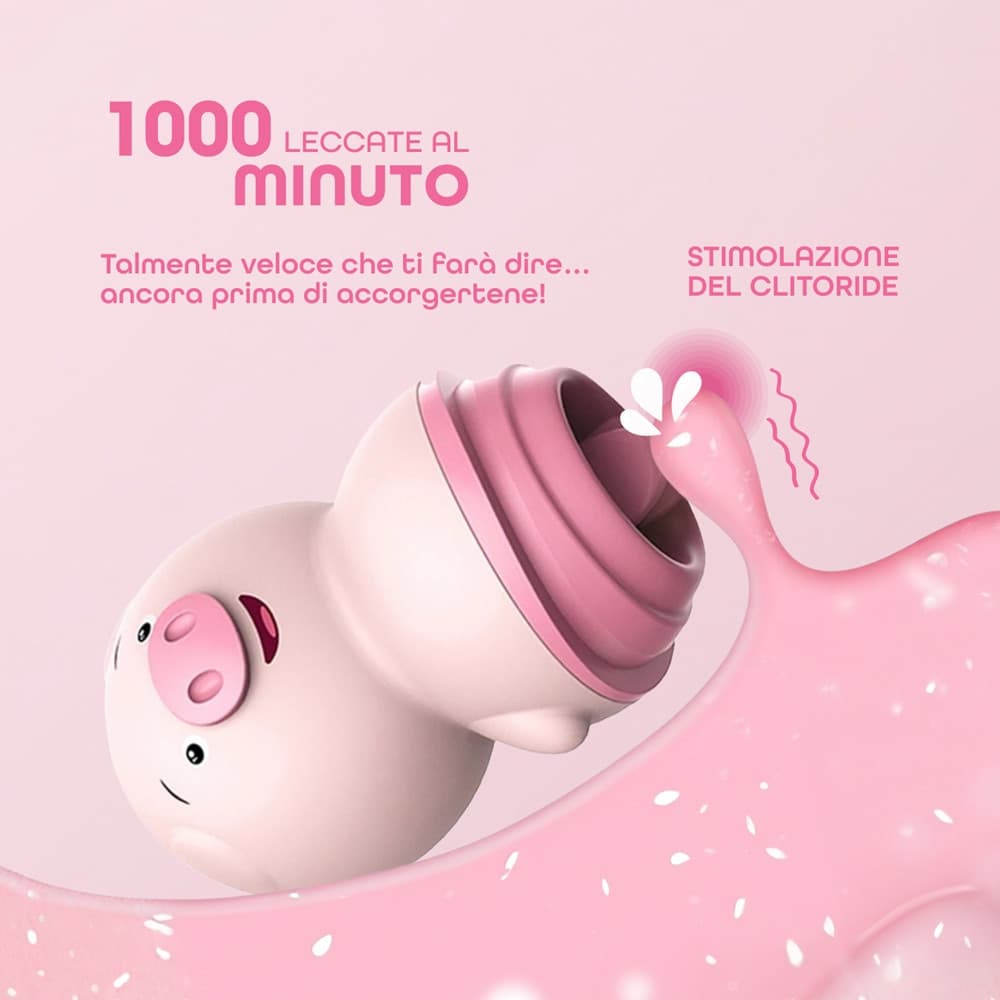Vibratore Clitorideo Licking Mini Stimolatore Lecca Clitoride Toy Ricaricabile - 2