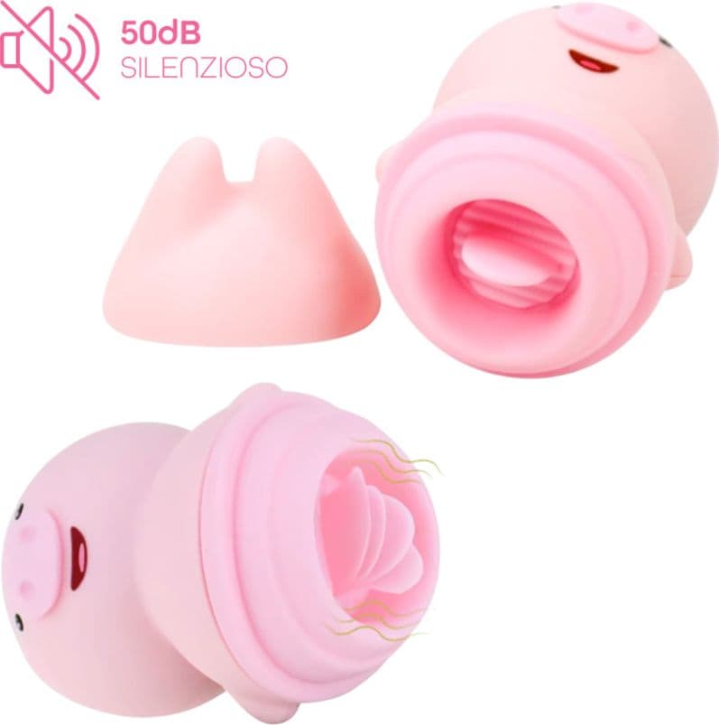 Vibratore Clitorideo Licking Mini Stimolatore Lecca Clitoride Toy Ricaricabile - 8
