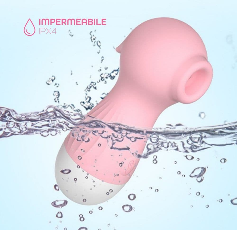 Succhia Clitoride Stimolatore Clitorideo a Suzione in Silicone Clit Sucker SexToy - 8
