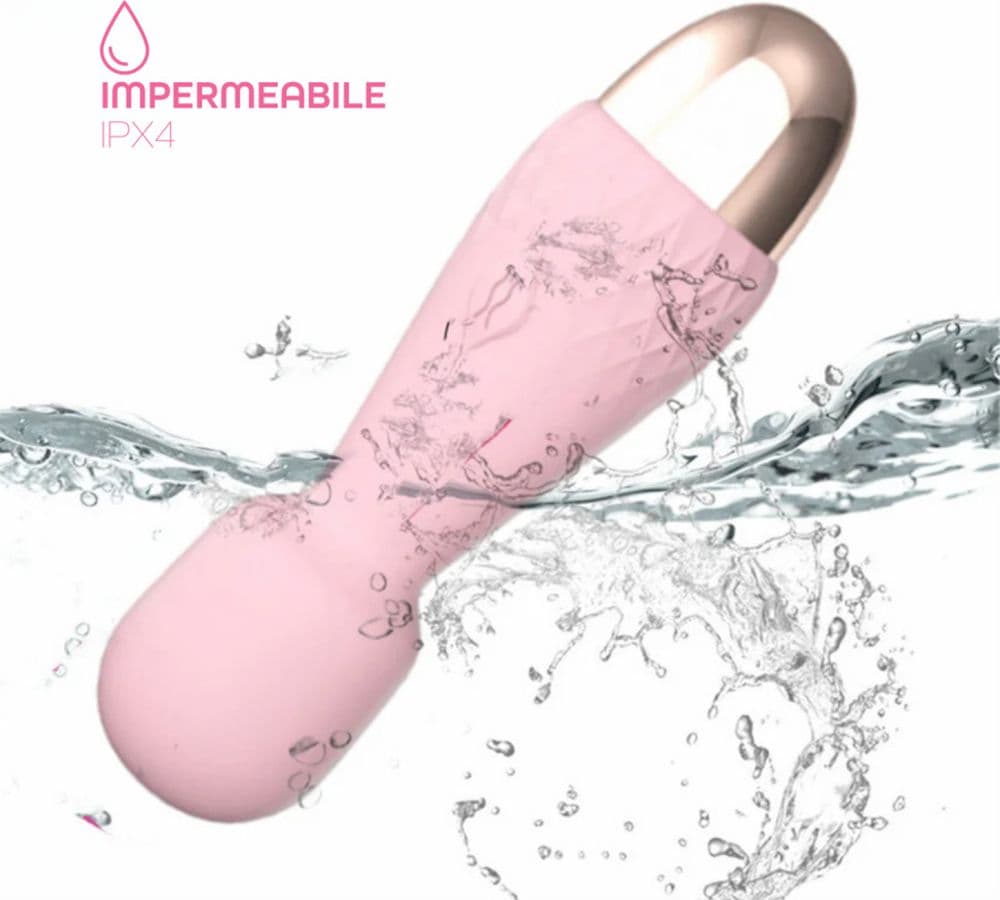Mini Wand Massager in Silicone Morbido Massaggiatore Vibratore Clitorideo USB - 7