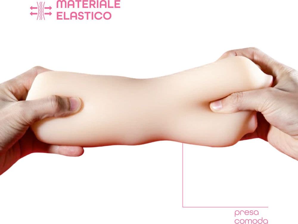 Masturbatore Maschile Realistico Effetto Sesso Orale Bocca e Lingua Sex Toy Uomo - 5