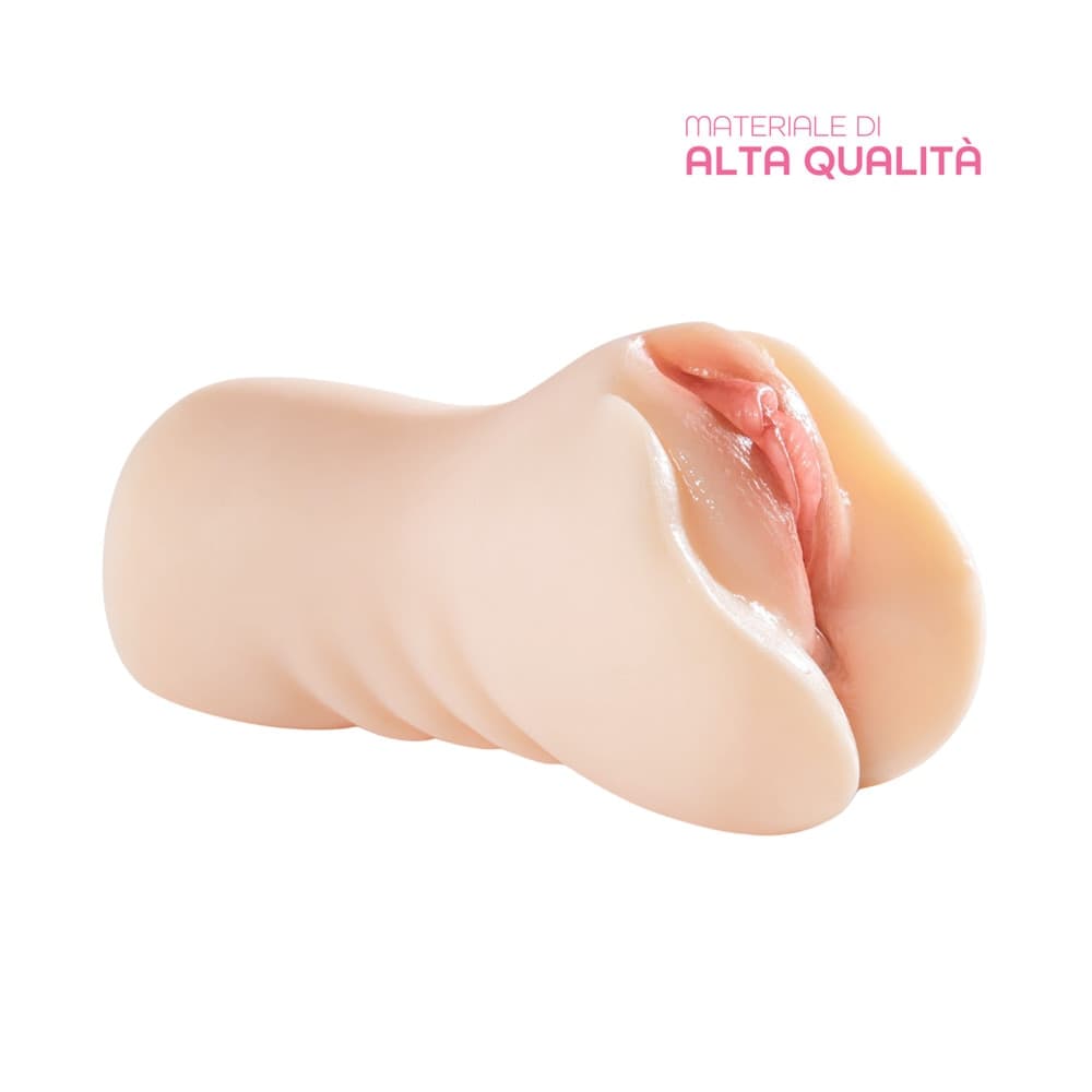 Masturbatore Realistico Doppio Vagina e Ano in Silicone Morbido Sex Toy per Uomo - 4