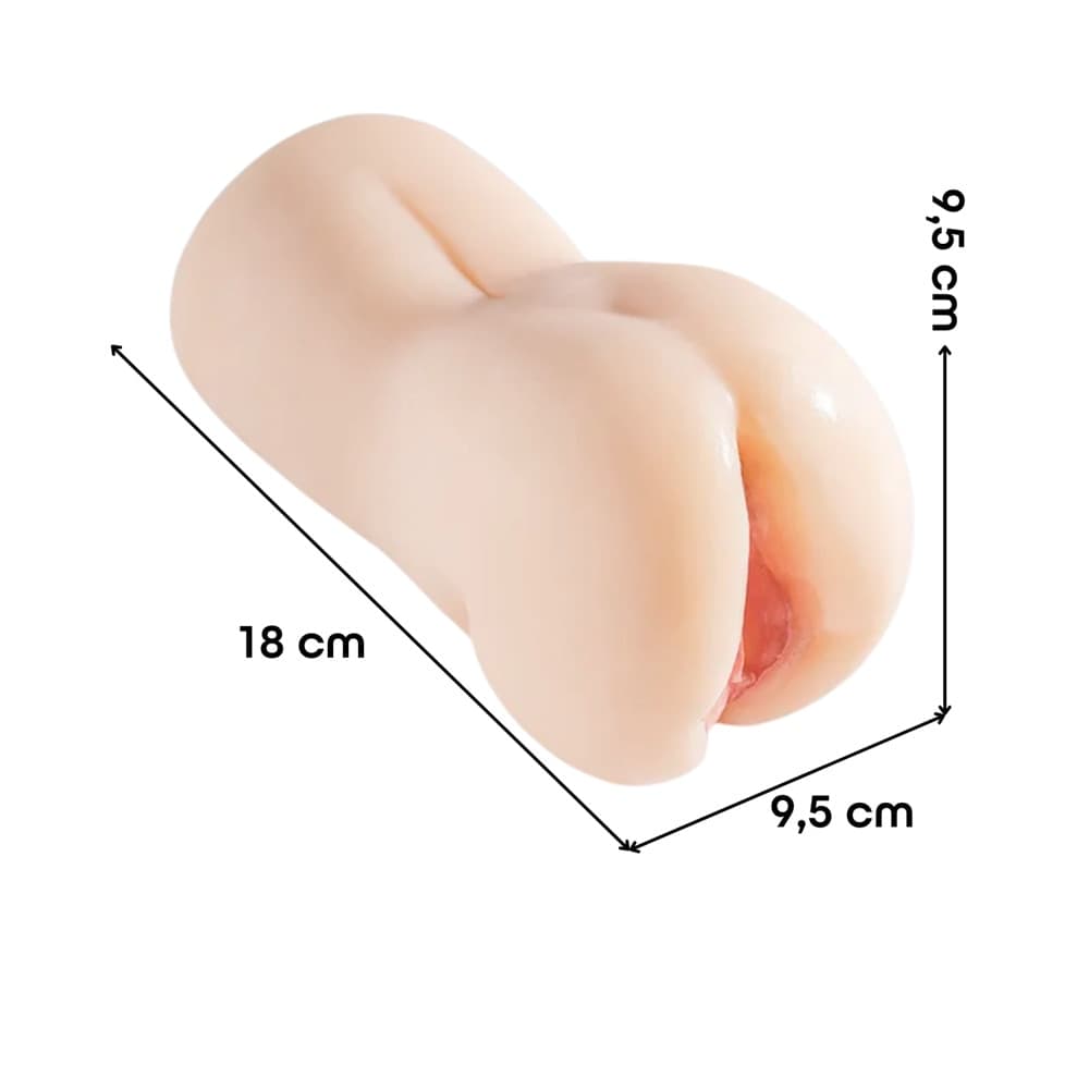 Masturbatore Realistico Vagina Finta e Ano Sex Toy per Uomo in Silicone Morbido - 8