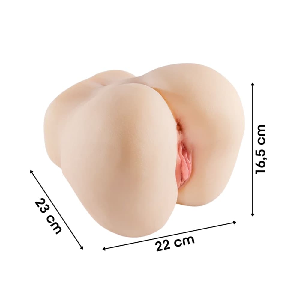 Masturbatore Realistico Torso con Vagina e Ano Anatomia Ultra-Realistica Morbido - 10