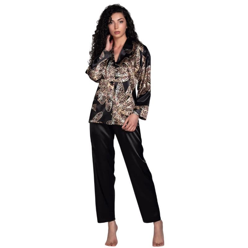 Pigiama donna aperto davanti manica lunga Botticelli Home Valeria - 3