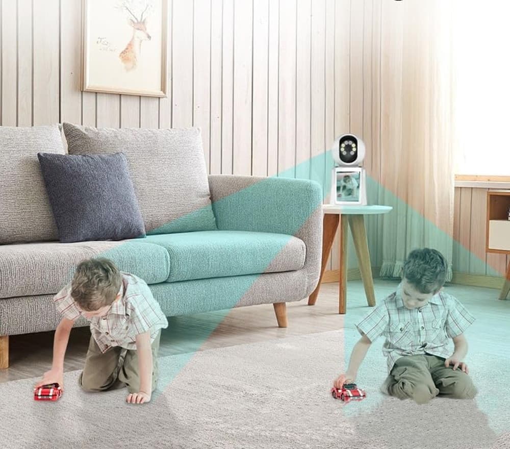 TELECAMERA DI VIDEOSORVEGLIANZA WI-FI BIDIREZIONALE A DUE VIE CON SCHERMO INTEGRATO - 2