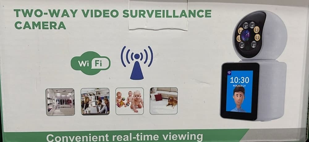 TELECAMERA DI VIDEOSORVEGLIANZA WI-FI BIDIREZIONALE A DUE VIE CON SCHERMO INTEGRATO - 3