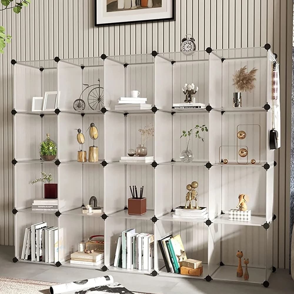 ORGANIZZATORE MODULARE A CUBI ORGANIZER RIPIANI SCAFFALI MOBILETTO PER ARMADIO LIBRERIA