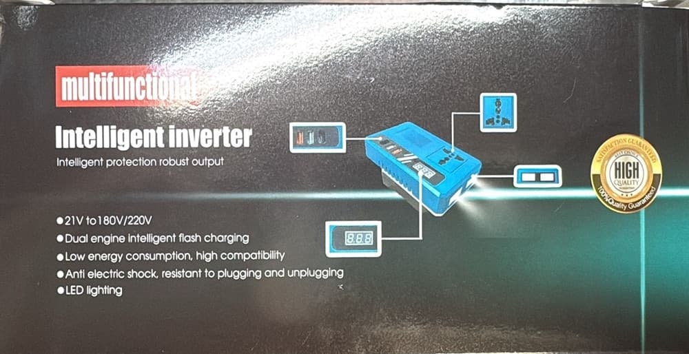 CONVERTITORE DI BATTERIA PER MAKITA 18V 150W TENSIONE 220V DC 5V 2 USB 1 USB-C ADATTATORE - 3