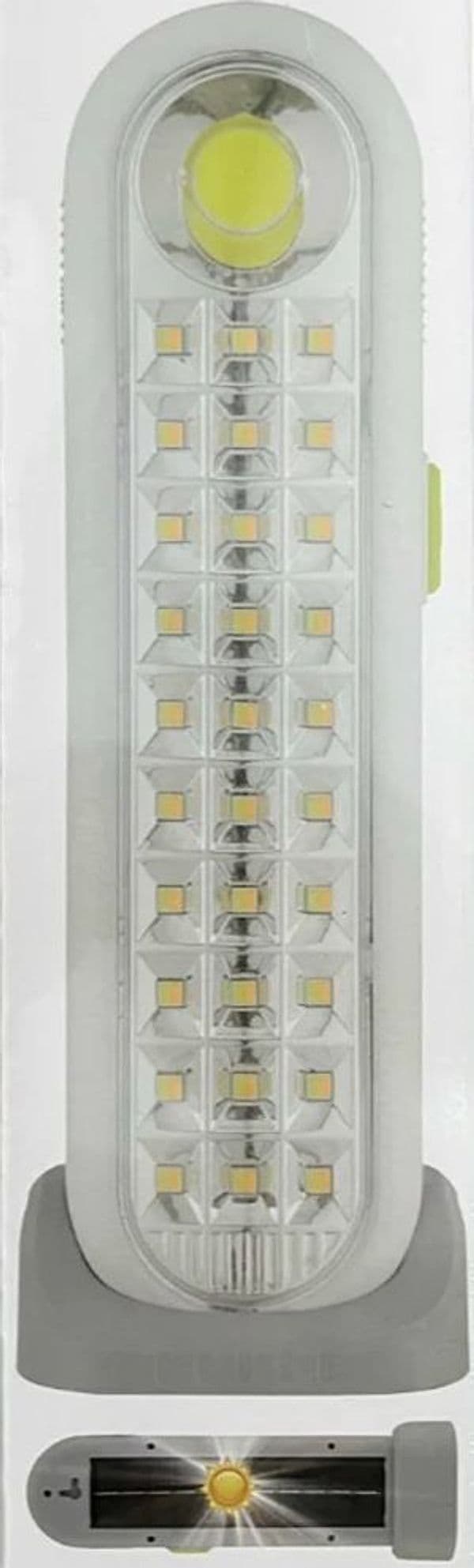 LUCE DI EMERGENZA SOLARE 30 LUCI LED SMD AD ALTA LUMINOSITÀ RICARICABILE PORTATILE Q-D30 - 3