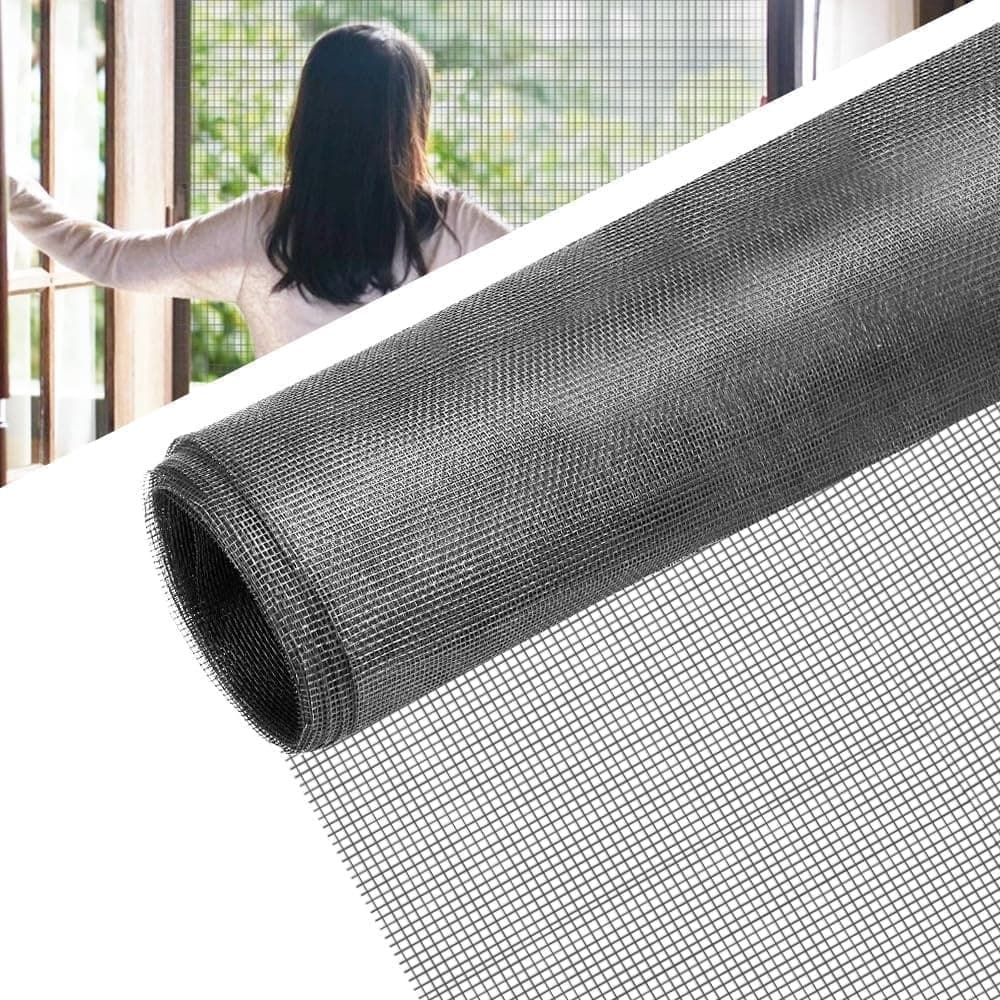 ZANZARIERA A RETE ROTOLO DA 1.4 X 2.5MT CON MAGLIA FINE DA 1.8X1.6MM RESISTENTE 622161 - 3