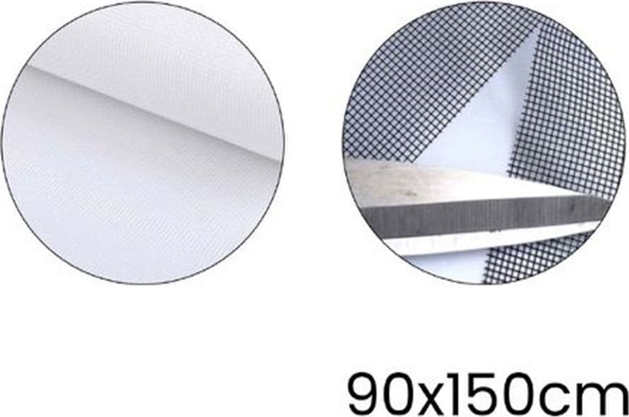 ZANZARIERA ADESIVA VELCRO PER FINESTRA BIANCA 90X150CM PROTEZIONE DAGLI INSETTI 614337 - 3