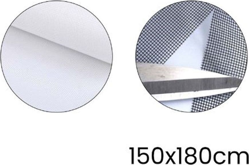 ZANZARIERA ADESIVA VELCRO PER FINESTRA BIANCA 150X180CM PROTEZIONE DAGLI INSETTI 614339 - 3
