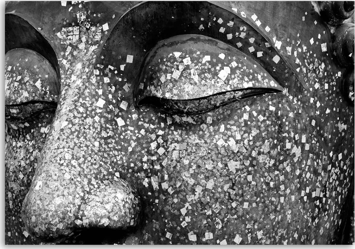 Quadro su tela, Buddha Zen Spa Grigio - 3