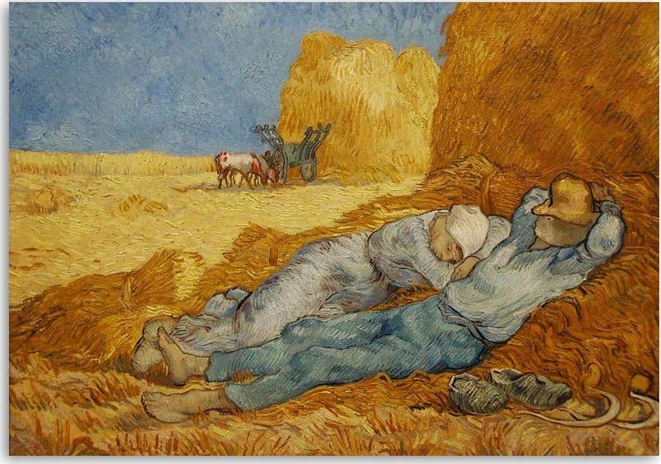 Quadro su tela, RIPRODUZIONE Siesta V. van Gogh - 3