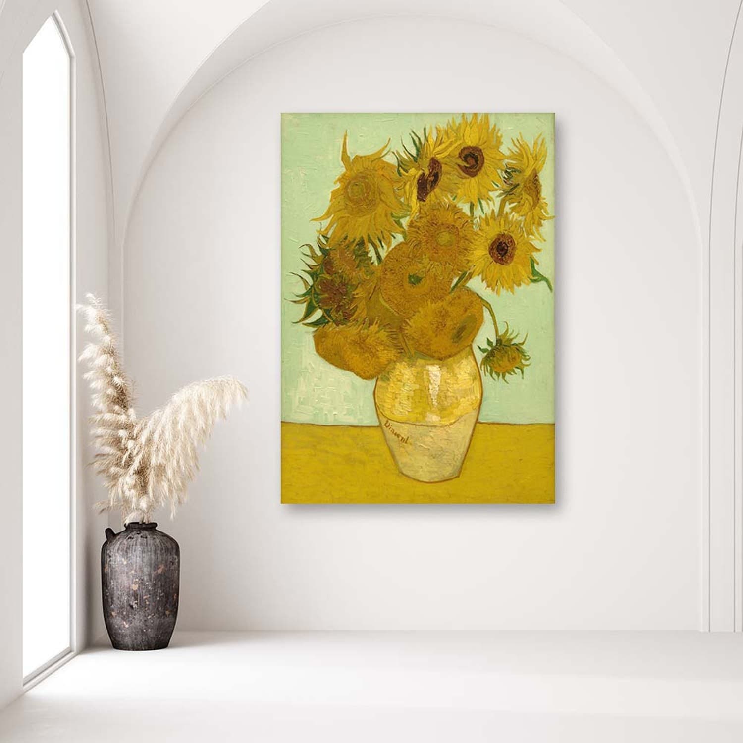 Quadro su tela, RIPRODUZIONE Girasoli  V. van Gogh - 2