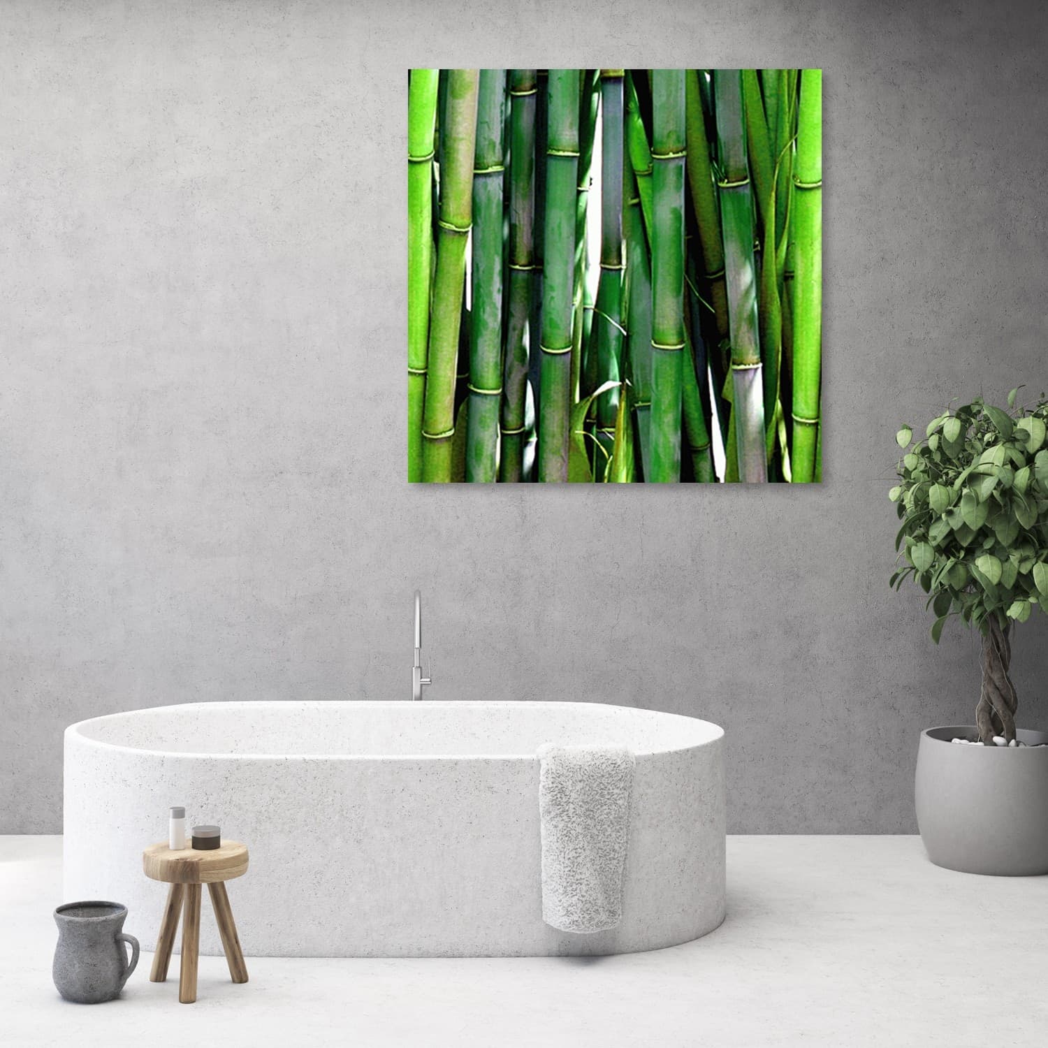 Quadro su tela, Bamboo verde - 2