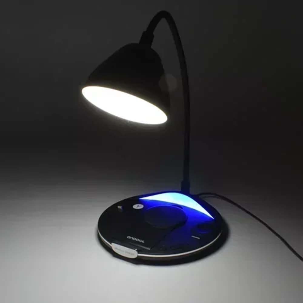 LAMPADA PIEGHEVOLE DA SCRIVANIA LUCE A LED 5 IN 1 CON BASE RICARICA WIRELESS Q-CD506 - 3