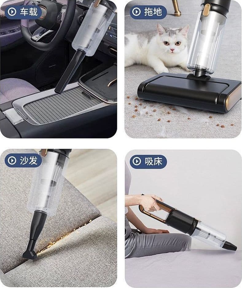 ASPIRAPOLVERE LAVAPAVIMENTI PORTATILE 2IN1 PULITORE LAVASCIUGA MOP PULIZIA A SECCO E UMIDO - 8