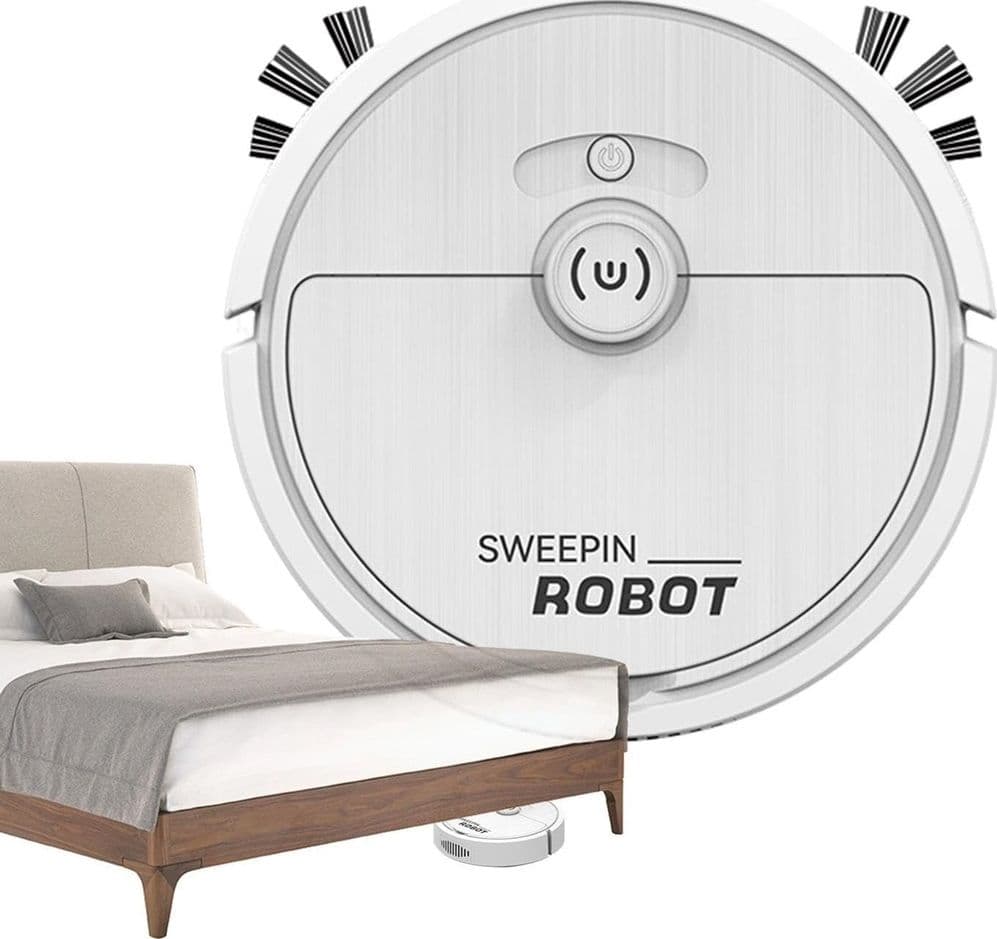 ROBOT SPAZZANTE ASPIRAPOLVERE AUTOMATICO INTELLIGENTE MULTIFUNZIONE PER PULIZIA CASA - 3