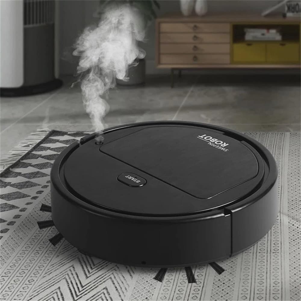 ROBOT ASPIRAPOLVERE A VAPORE 3IN1 INTELLIGENTE POTENTE SILENZIOSO PER PULIZIA CASA UFFICIO - 3