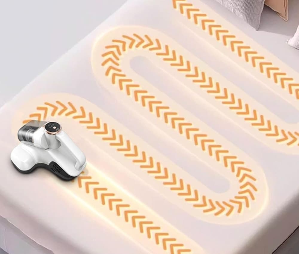 ASPIRAPOLVERE SENZA FILI PORTATILE RIMUOVI ACARI CON DOPΡΡΙΑ TAZZA 3 VELOCITÀ TECNOLOGIA UV-C - 12