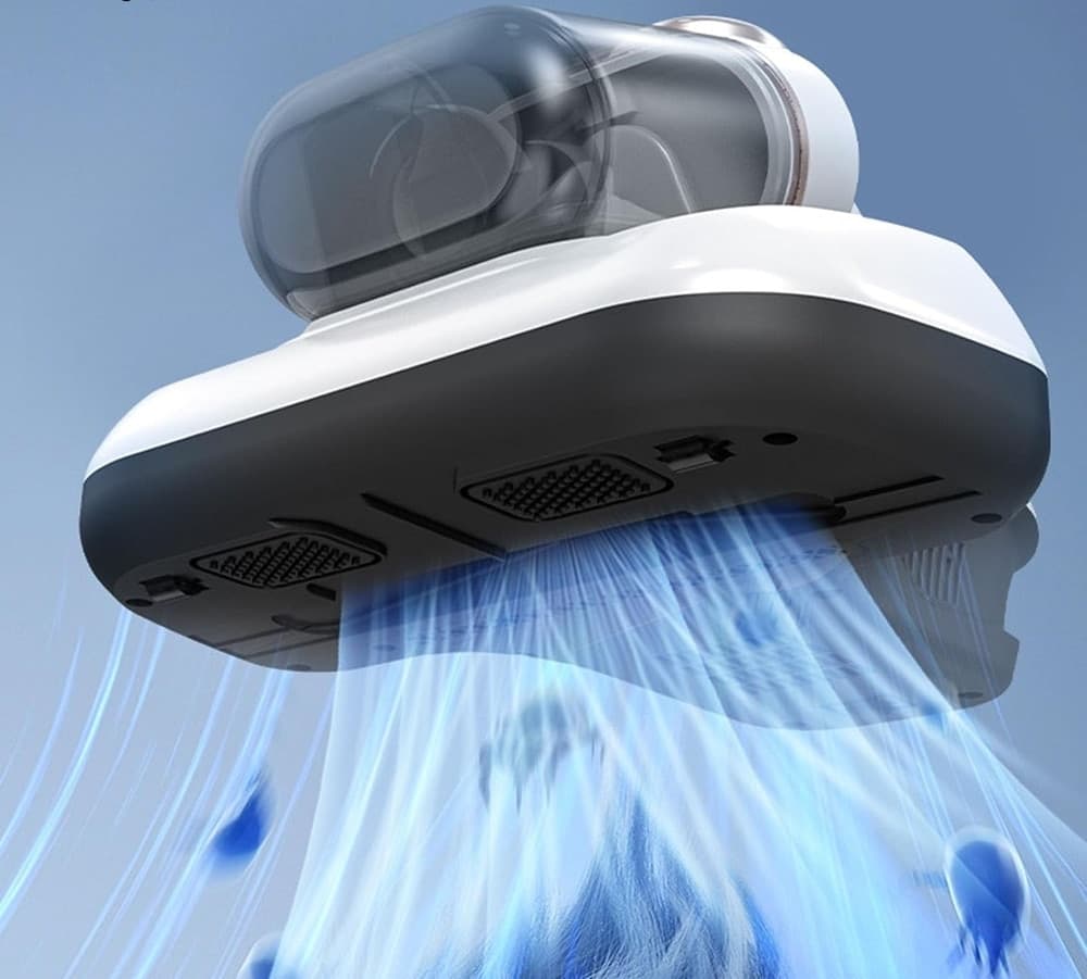 ASPIRAPOLVERE SENZA FILI PORTATILE RIMUOVI ACARI CON DOPΡΡΙΑ TAZZA 3 VELOCITÀ TECNOLOGIA UV-C - 8