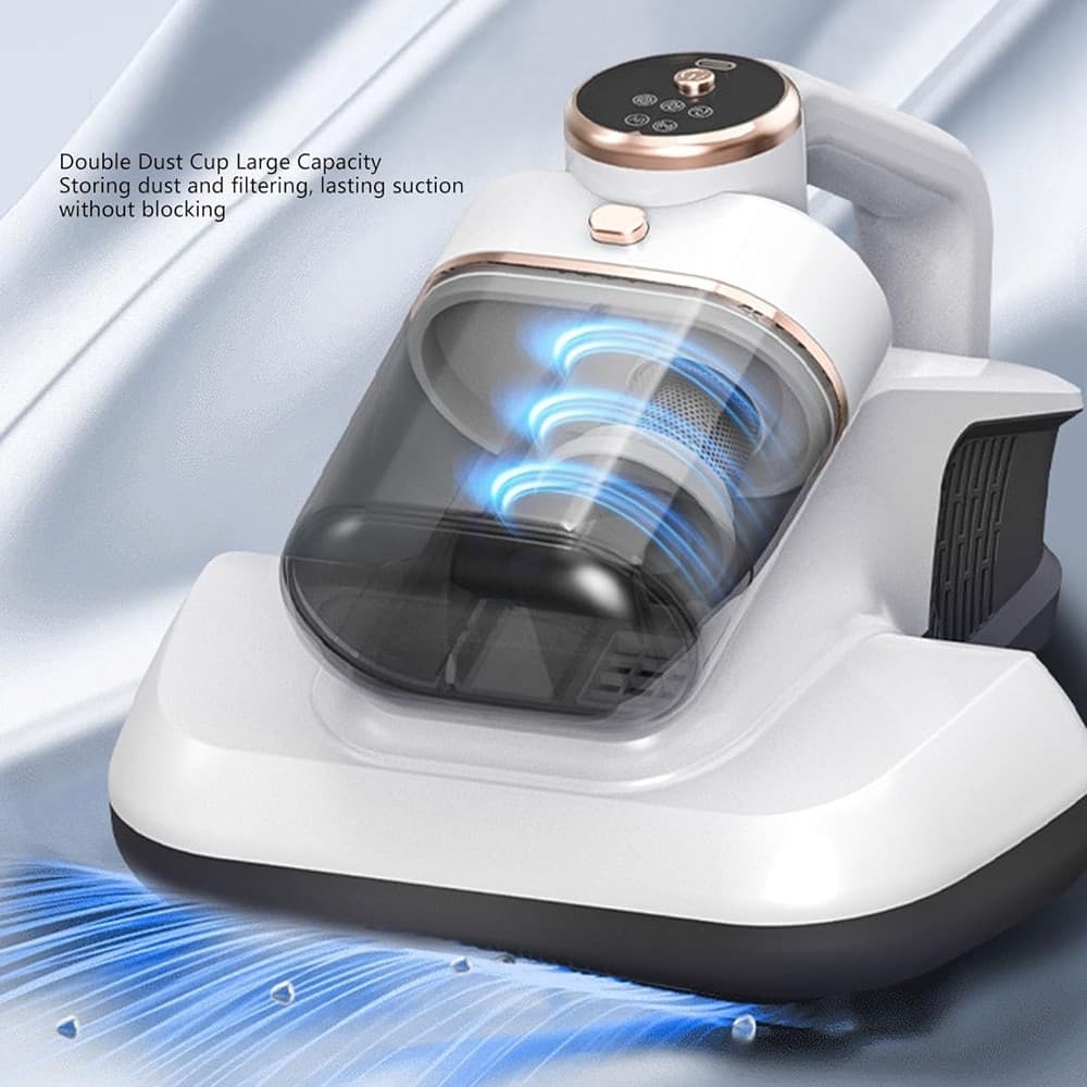 ASPIRAPOLVERE SENZA FILI PORTATILE RIMUOVI ACARI CON DOPΡΡΙΑ TAZZA 3 VELOCITÀ TECNOLOGIA UV-C - 9