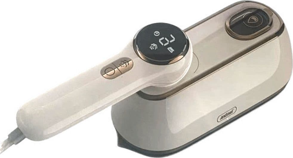FERRO DA STIRO A VAPORE PORTATILE DA VIAGGIO 1800W MANIGLIA PIEGHEVOLE CON DISPLAY Q-GT17 - 2