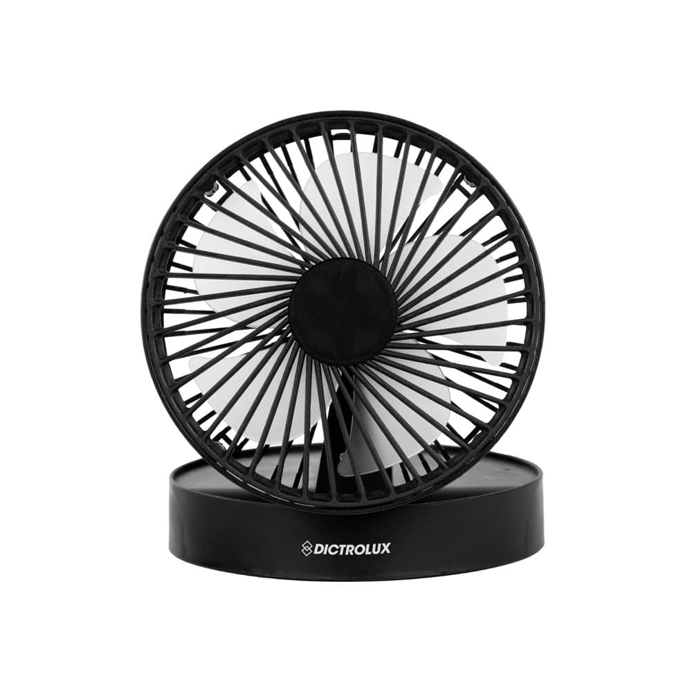 VENTILATORE DA SCRIVANIA PIEGHEVOLE RICARICABILE USB 5 WATT 3 VELOCITÀ ALTEZZA REGOLABILE - 5