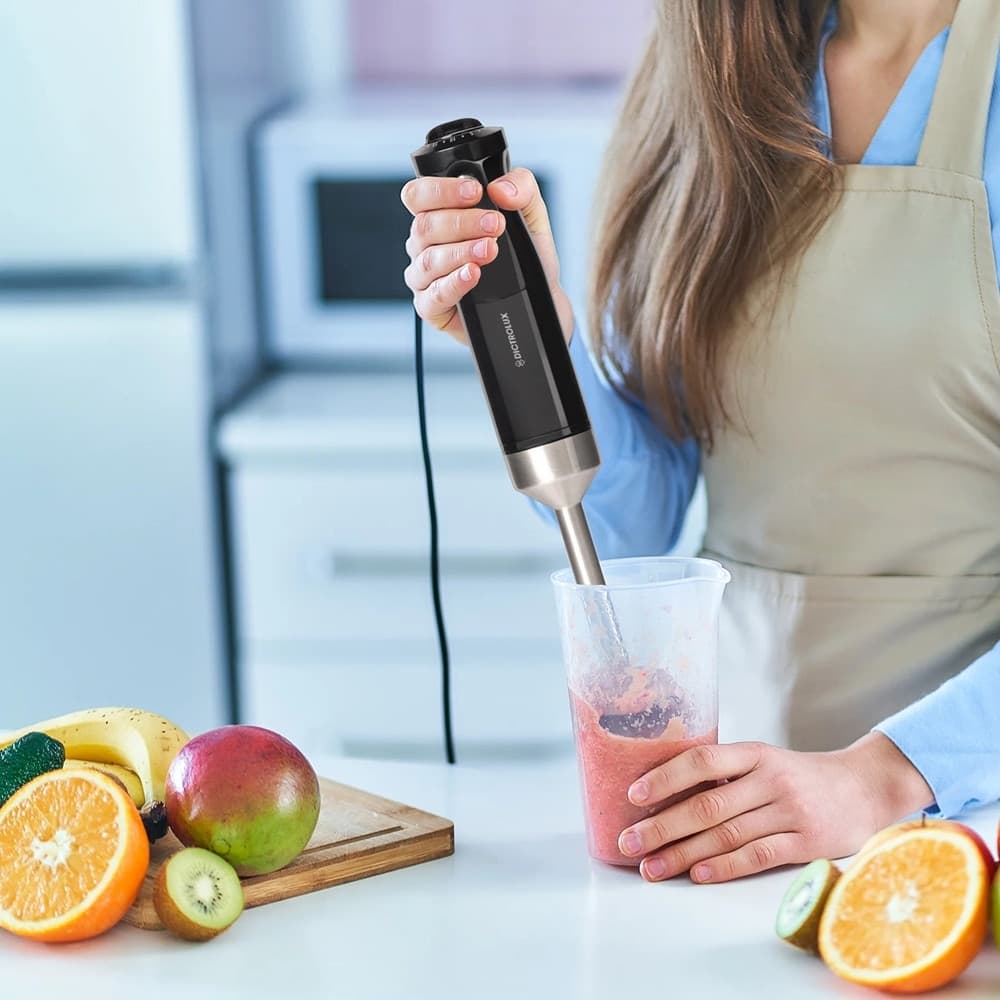 FRULLATORE AD IMMERSIONE 600W 20 VELOCITÀ REGOLABILI FUNZIONE TURBO IMPUGNATURA ERGONOMICA - 4