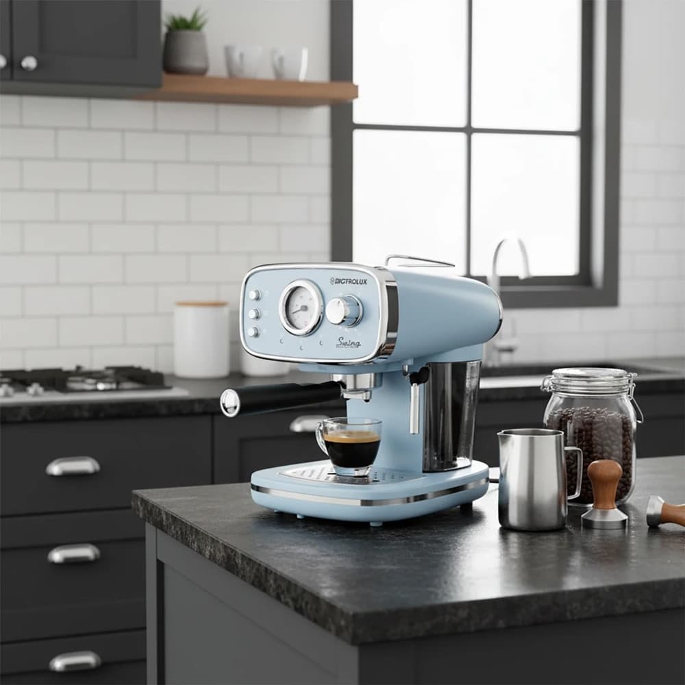 MACCHINA DA CAFFÈ ESPRESSO 1100W FUNZIONE CAPPUCCINO COMPATIBILE CON CAFFÈ MACINATO CIALDE - 3