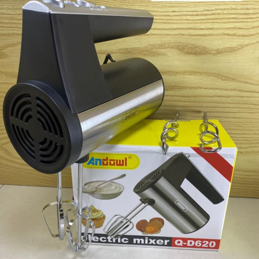 SBATTITORE FRULLATORE MIXER ELETTRICO 400W 5 VELOCITÀ CON FRUSTE INTERCAMBIABILI Q-D620 - 7