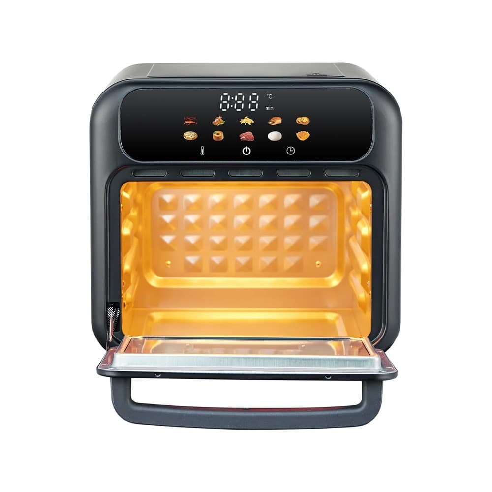 FORNO FRIGGITRICE AD ARIA MULTIFUNZIONE 870W 10LT CON DISPLAY TOUCH LED LUCE 10 PROGRAMMI - 4