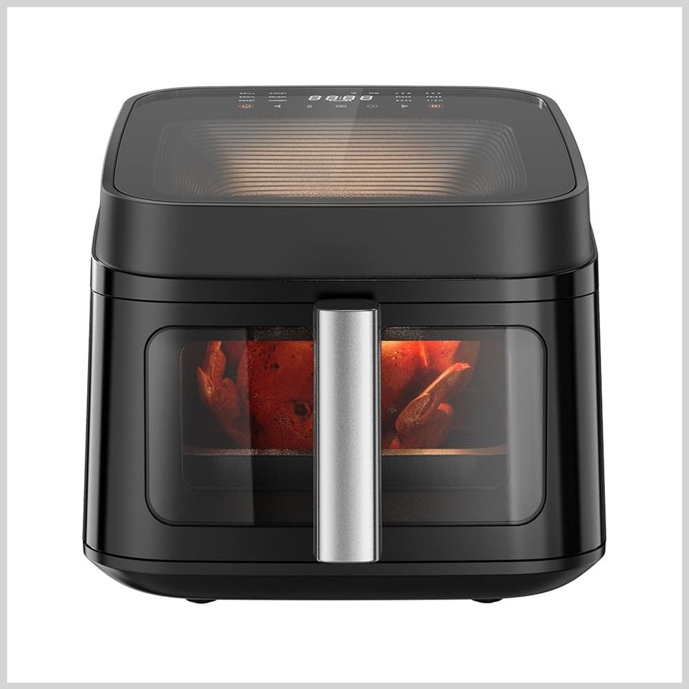 FRIGGITRICE AD ARIA DOPPIA FINESTRA OBLÒ VETRO TEMPERATO FORNO 6,5 LT 1700W 12 PROGRAMMI - 3