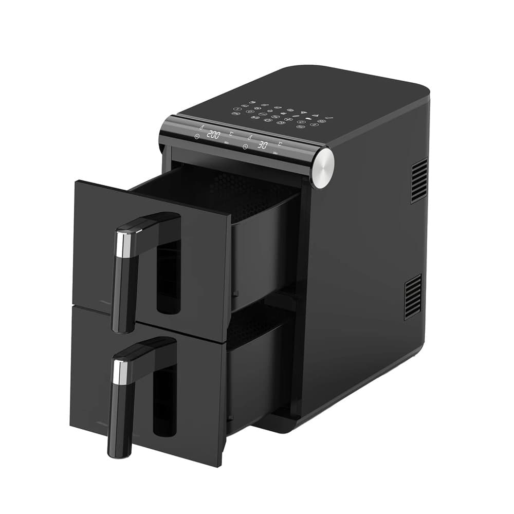 FRIGGITRICE AD ARIA DOPPIO CESTELLO OBLO' 11 LITRI 2800W CON SCHERMO DIGITALE 13 PROGRAMMI - 5