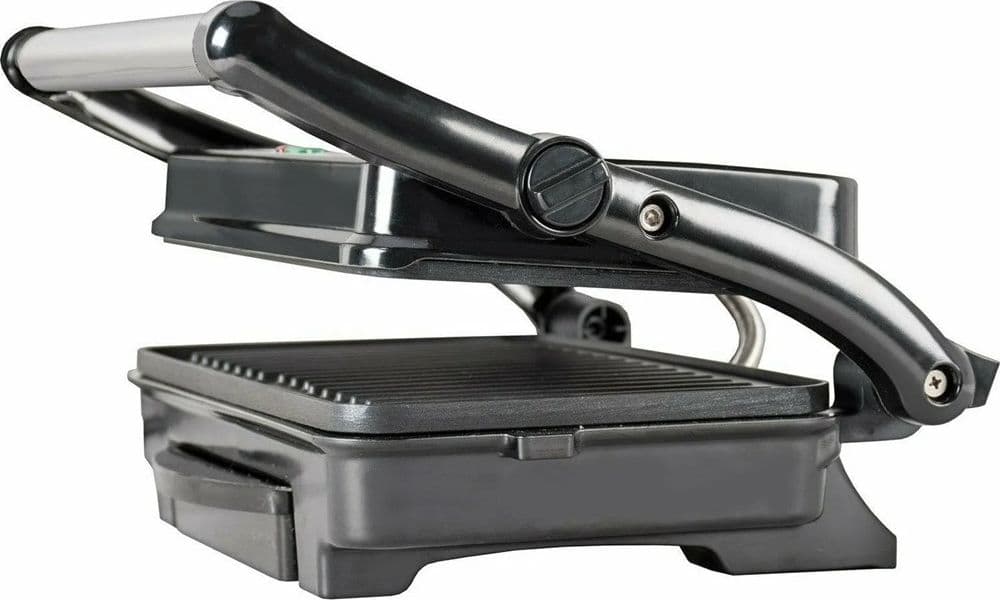 BISTECCHIERA ELETTRICA 1500 WATT PIASTRE IN ALLUMINIO ANTIADERENTE MANIGLIA TERMO-ISOLATA - 6