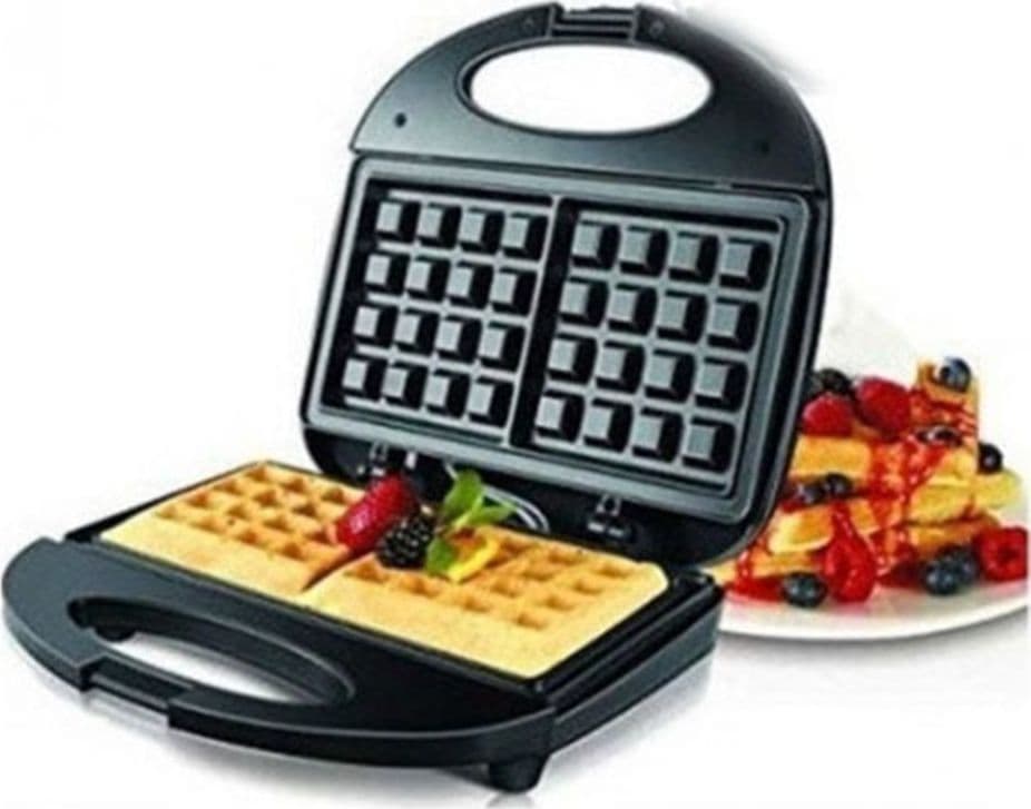 PIASTRA PER WAFFLE COLAZIONE 900W RISCALDAMENTO RAPIDO CON PIASTRE INTERCAMBIABILI Q-HB22 - 4