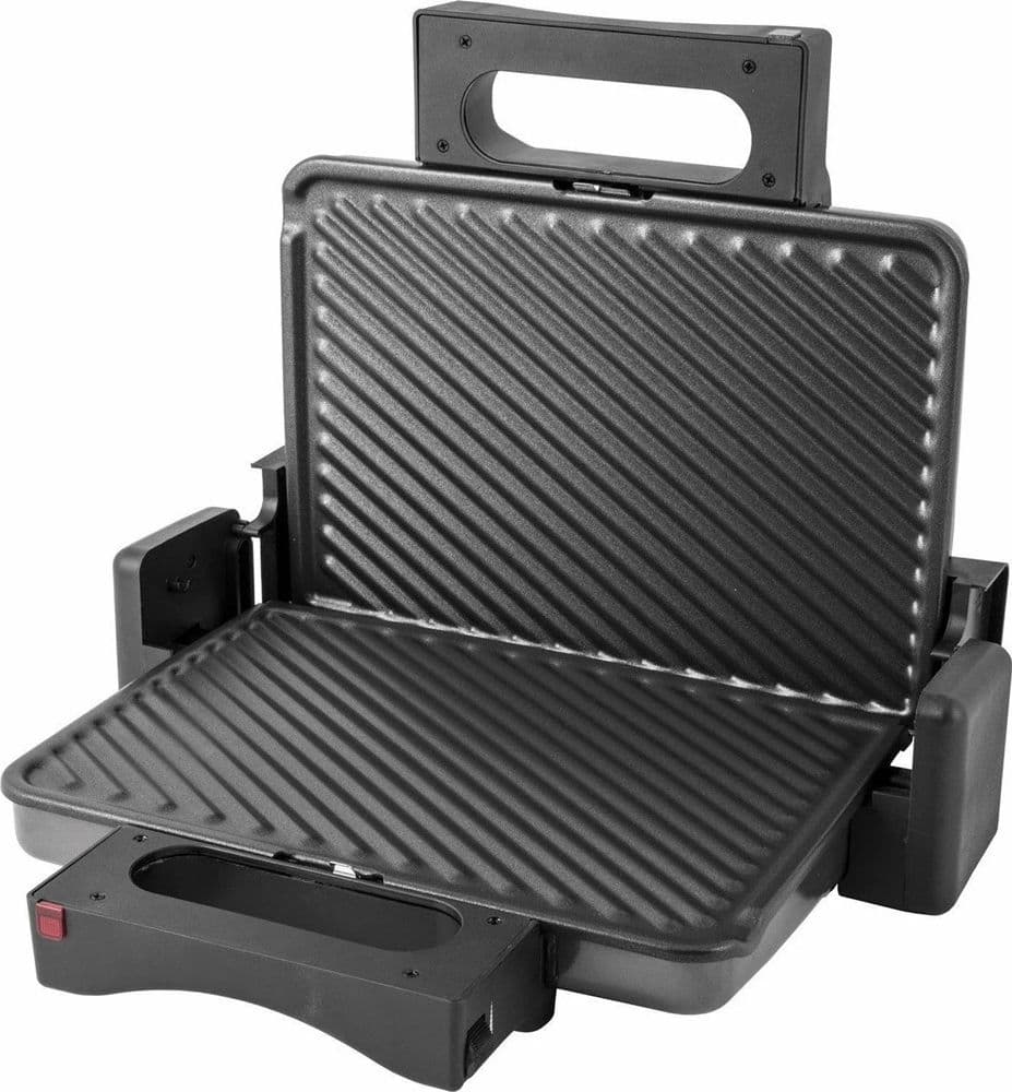 BISTECCHIERA ELETTRICA 2000W ACCENSIONE SEPARATA PIASTRE ALLUMINIO ANTIADERENTI RIMOVIBILI - 7