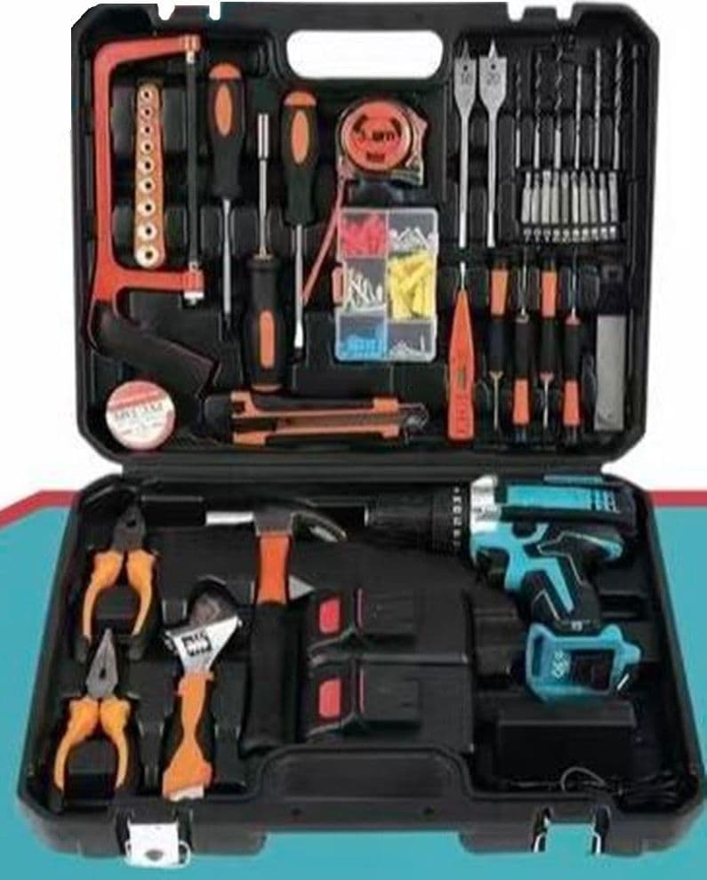 KIT 118PZ VALIGETTA ATTREZZI CON TRAPANO AVVITATORE A 2 BATTERIA 48V MOTORE BRUSHLESS - 4