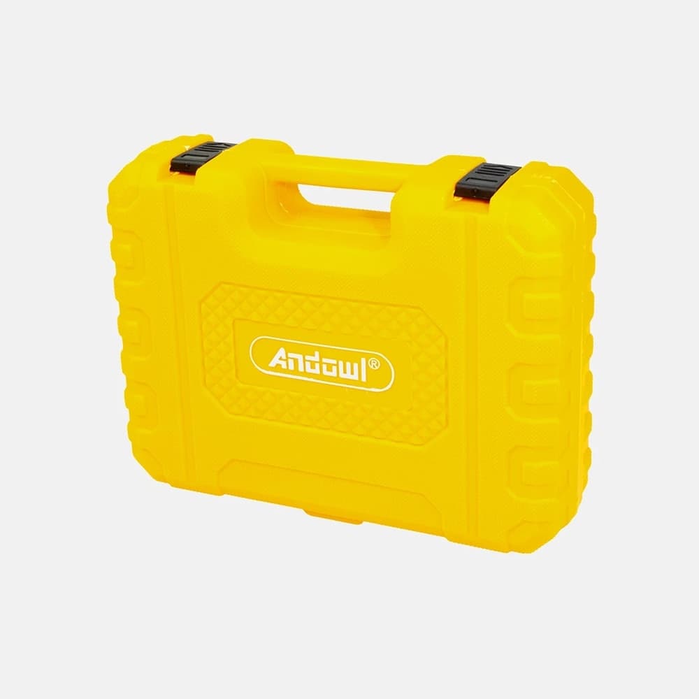 SET TRAPANO AVVITATORE CACCIAVITE DI PERFORAZIONE A BATTERIA ELETTRICO CON VALIGETTA Q-1983 - 4