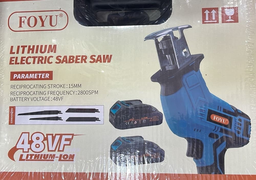 SEGHETTO SEGA A GATTUCCIO ELETTRICA CON LAME INTERCAMBIABILI 2 BATTERIE 48V LITIO 2800SPM - 2
