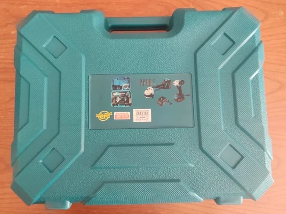 KIT AVVITATORE A IMPULSI + SMERIGLIATRICE ANGOLARE ELETTRICI A BATTERIA 88V MOLTEPLICI USI - 6