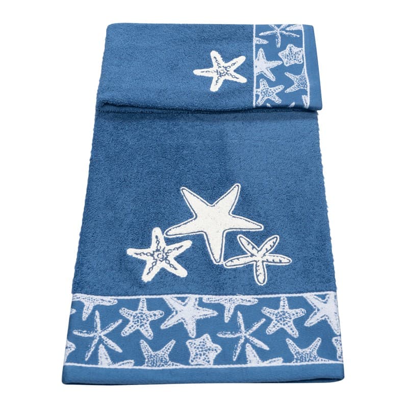 Set asciugamano bagno Vingi Ricami Stelle marine - 9