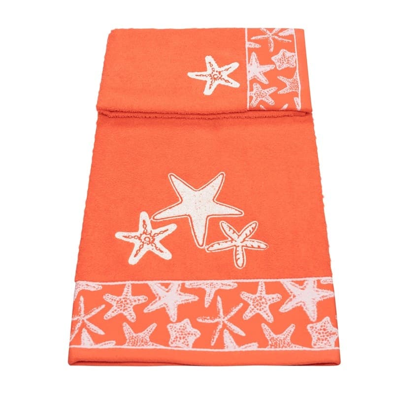 Set asciugamano bagno Vingi Ricami Stelle marine - 2